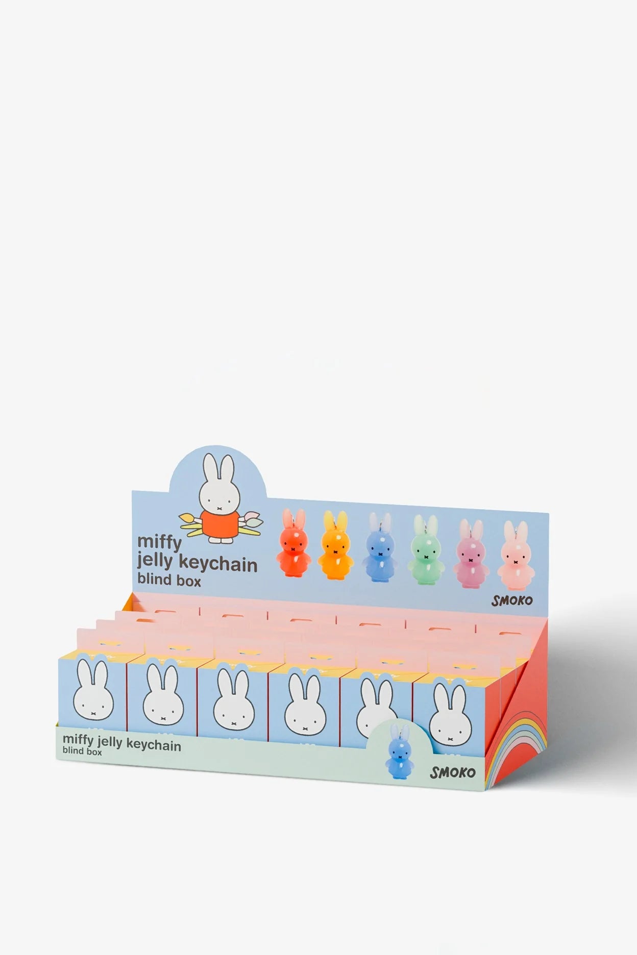 SMOKO MIFFY GOES PASTEL JELLY KEYCHAIN BLIND BOX