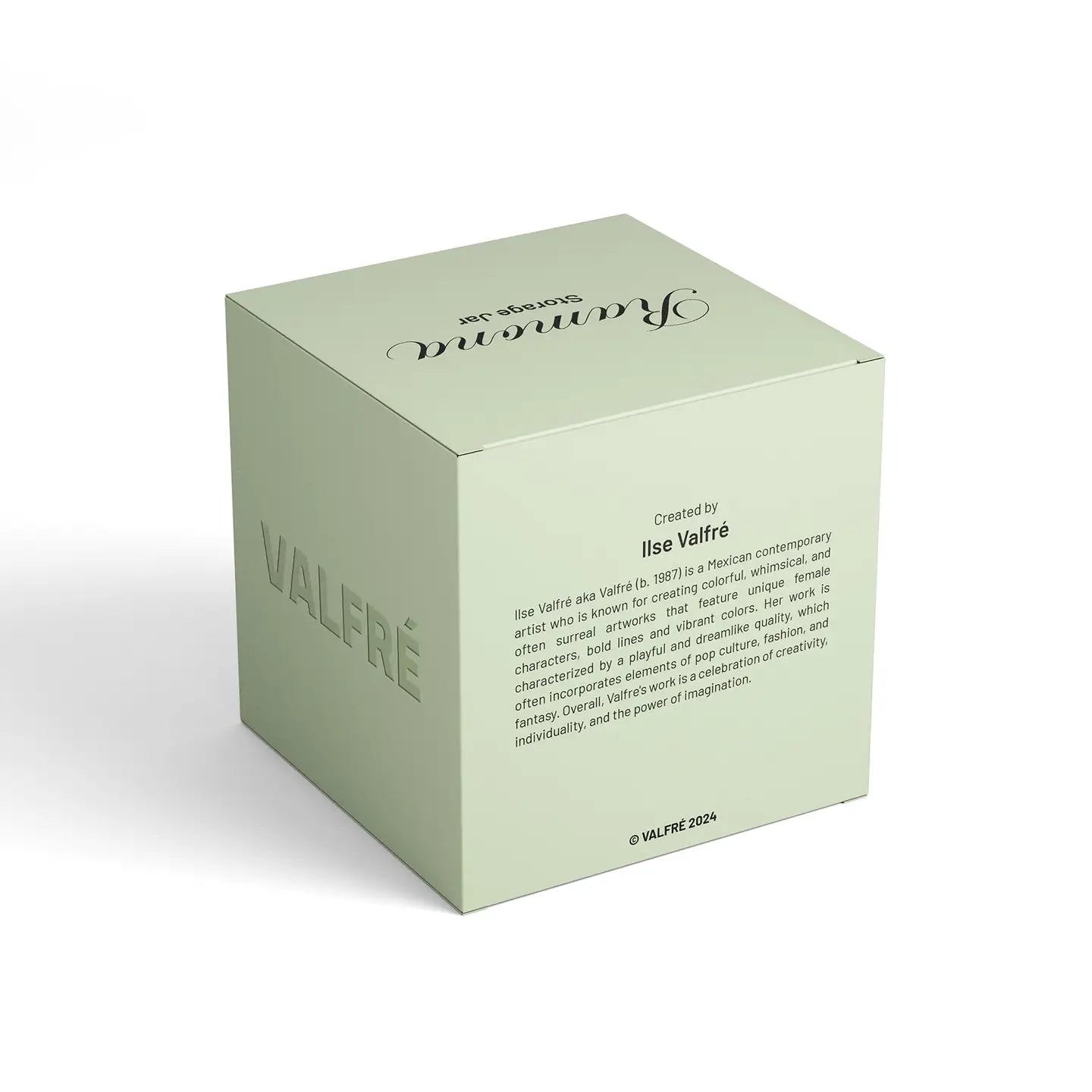 Ramona Ceramic Storage Jar - Green Beret