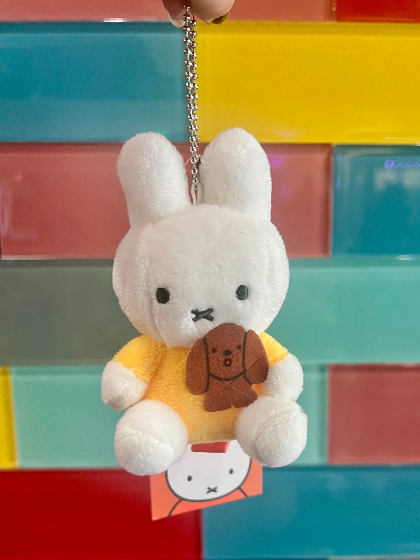 Limited Miffy Plush with Lovely Animal Keychain Bag Charm - Dog
