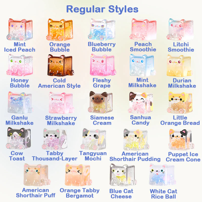 Square Cat Big Size Ice Cube Series Blind Box