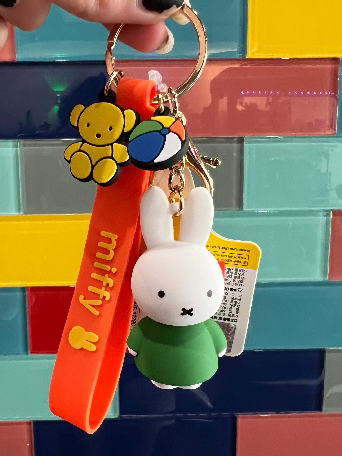 Miffy Characters Figure Key Holder - Green