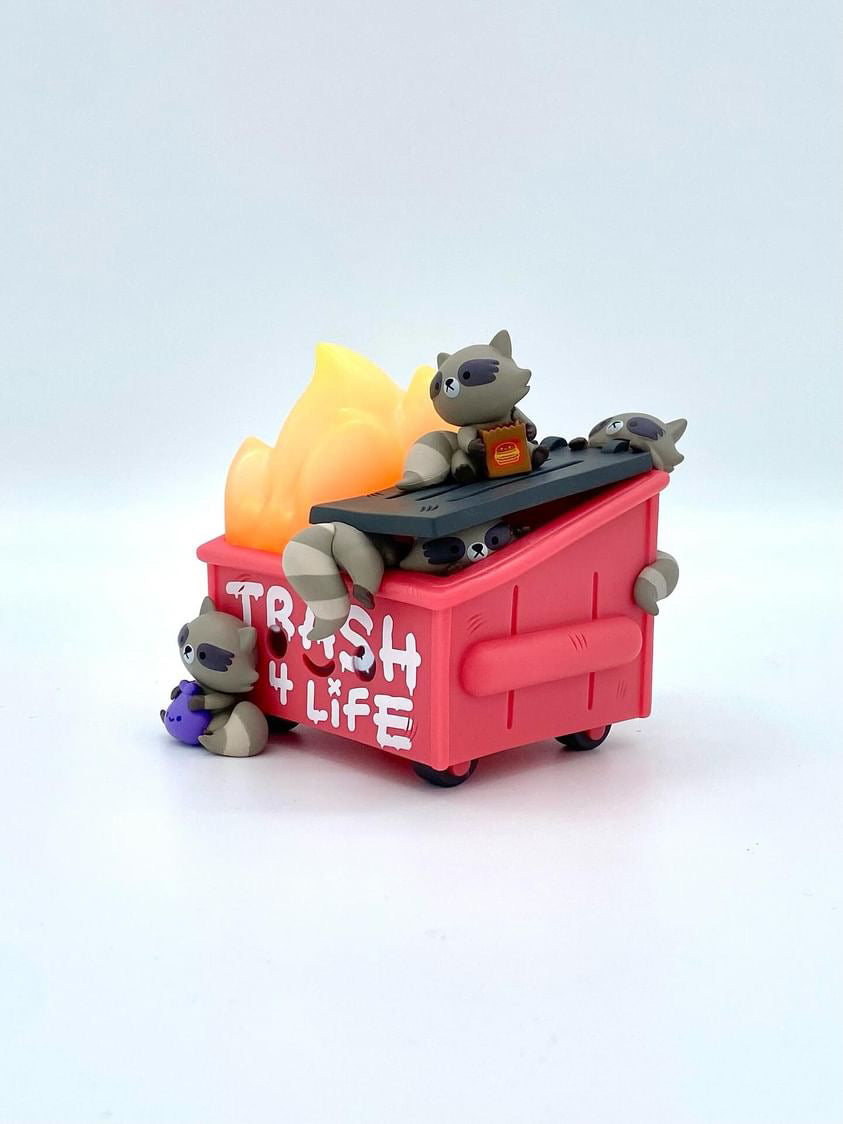 Dumpster Fire Trash Panda