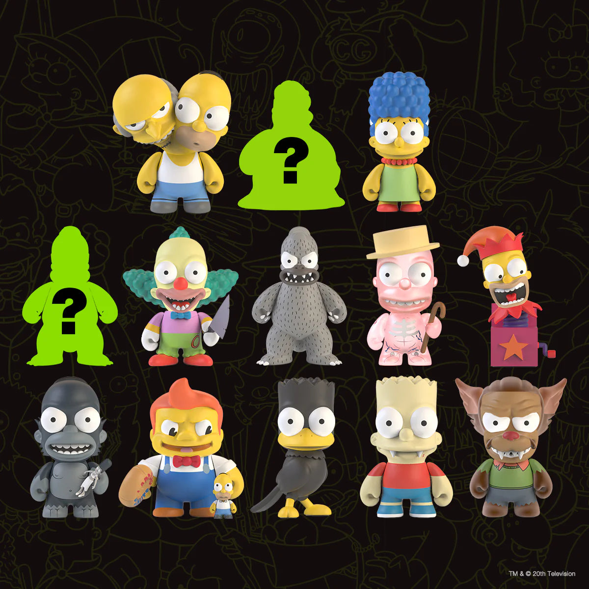 THE SIMPSONS TREEHOUSE OF HORROR 3” VINYL MINI FIGURE BLIND BOX SERIES 2