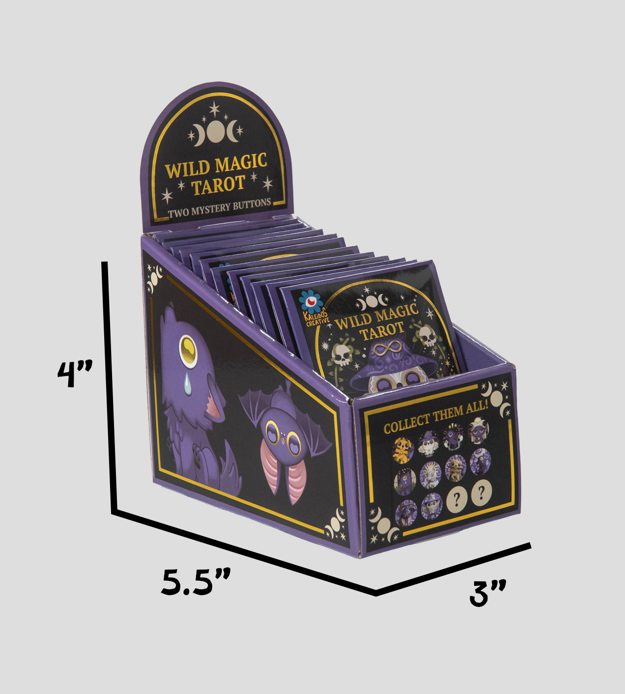 Wild Magic Tarot Mystery Envelope Buttons