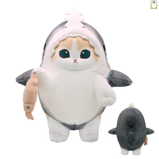 Mofusand Shark Costume with Mini Fishing Mascot Plushes