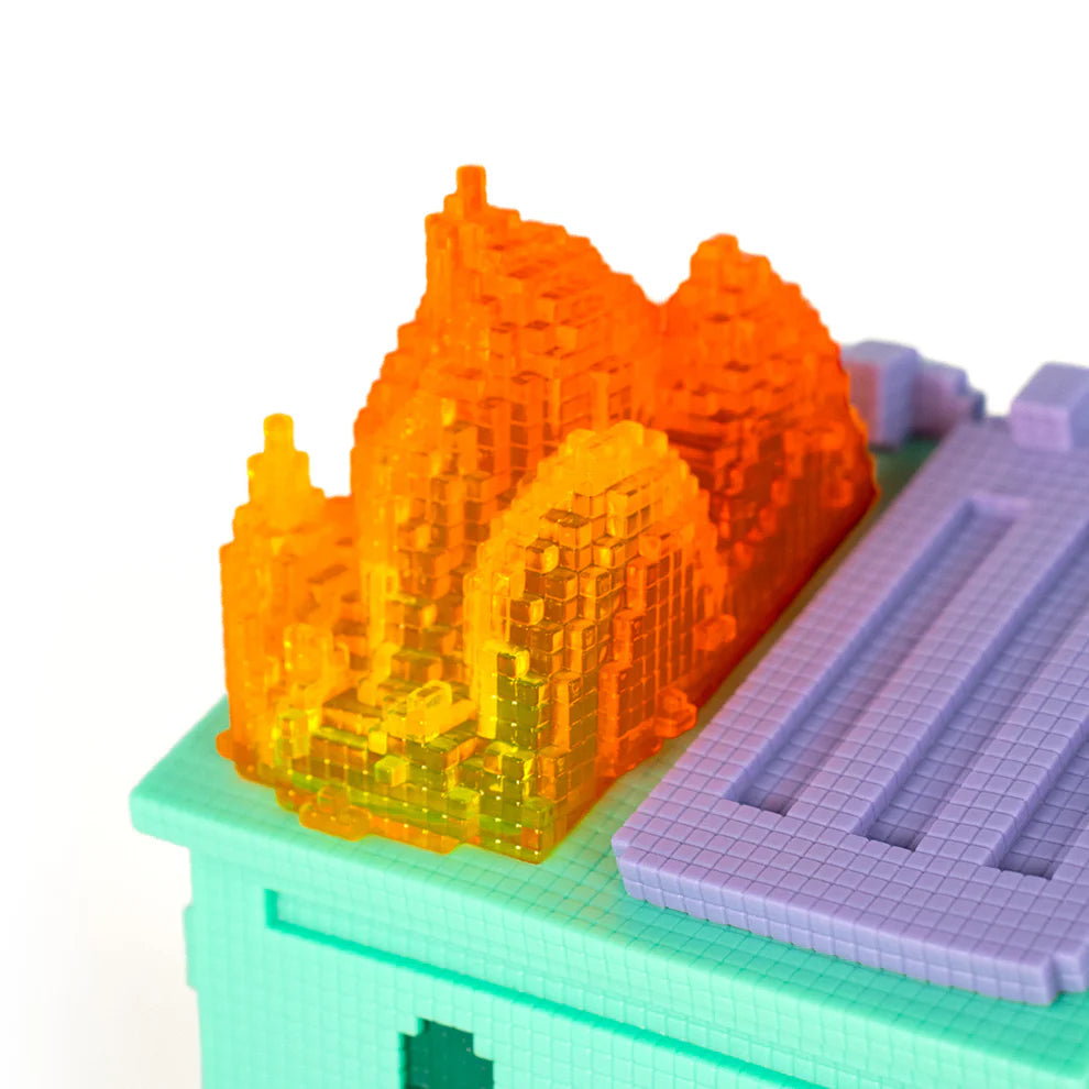 8-Bit Dumpster Fire Vinyl Figure