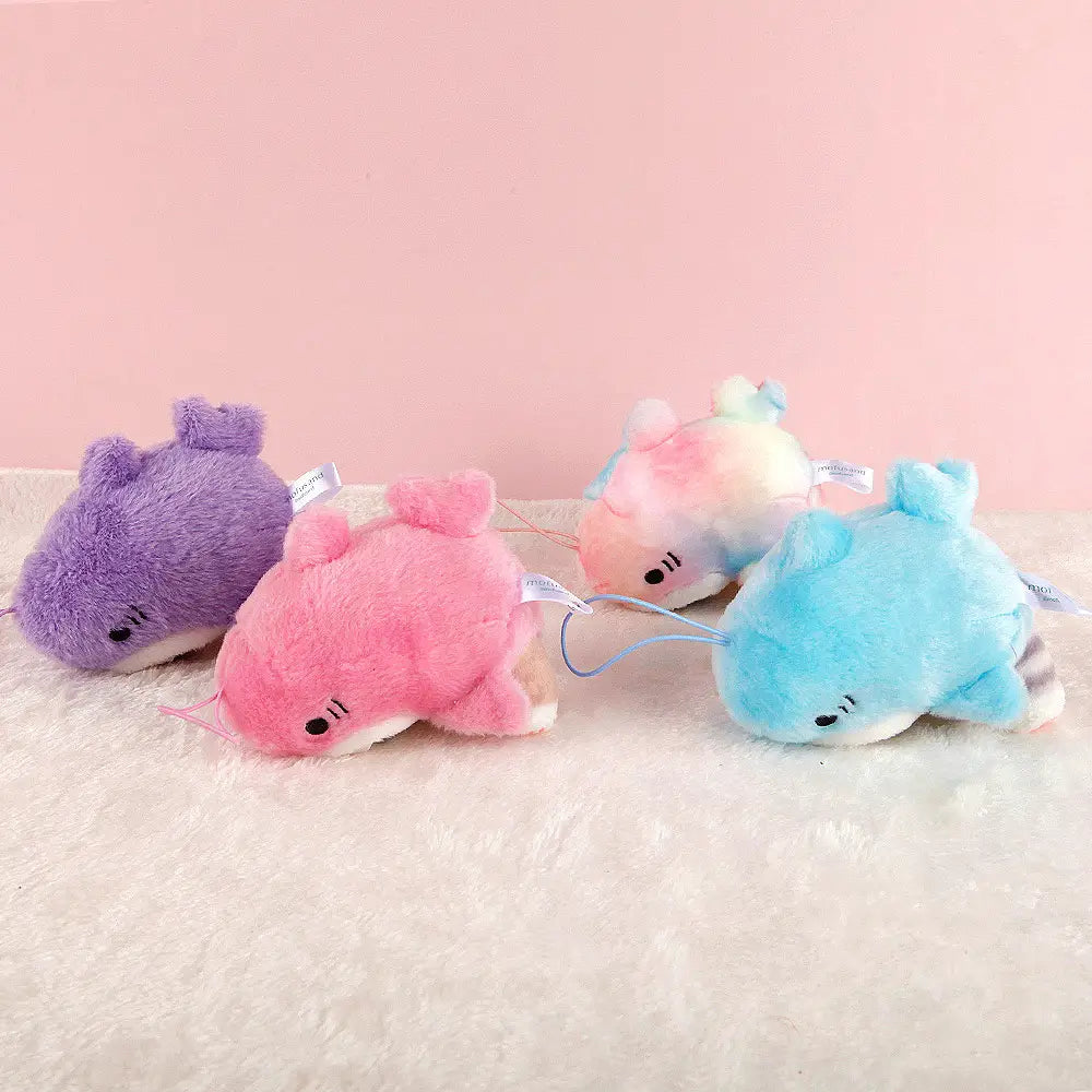 Mofusand Pastel Shark Cat Mascot Plush Keychain - Pink
