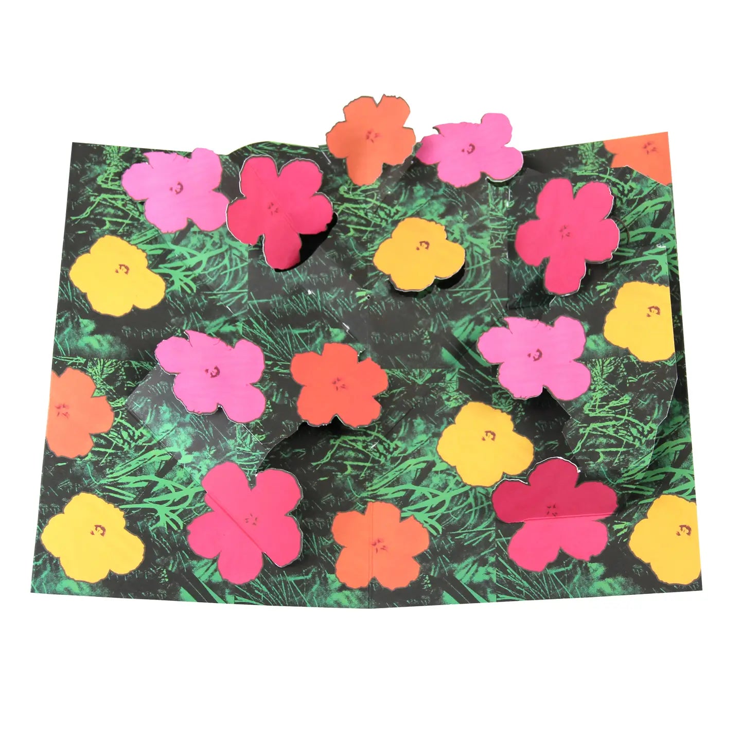 Andy Warhol Flowers Pop Up Greeting Card