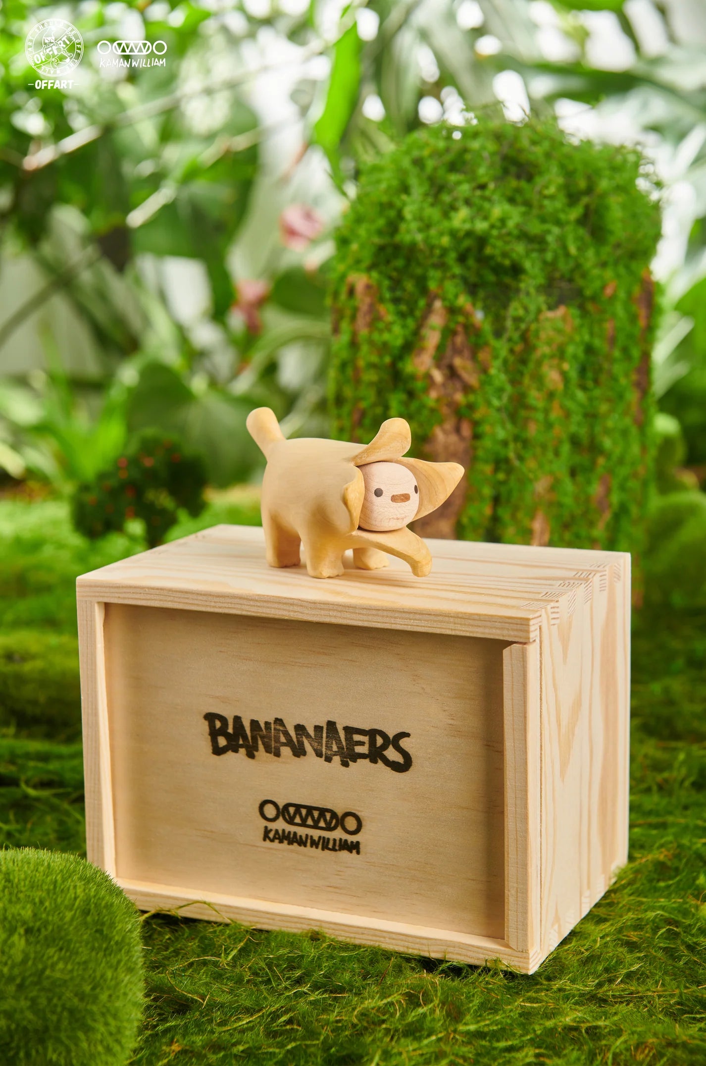 OFFART X Kamanwilliam Bananaers Dog Wooden Mini Limited Edition