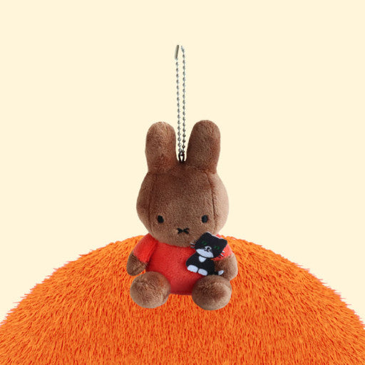 Limited Miffy Plush with Lovely Animal Keychain Bag Charm - Cat
