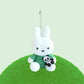 Limited Miffy Plush with Lovely Animal Keychain Bag Charm - Panda