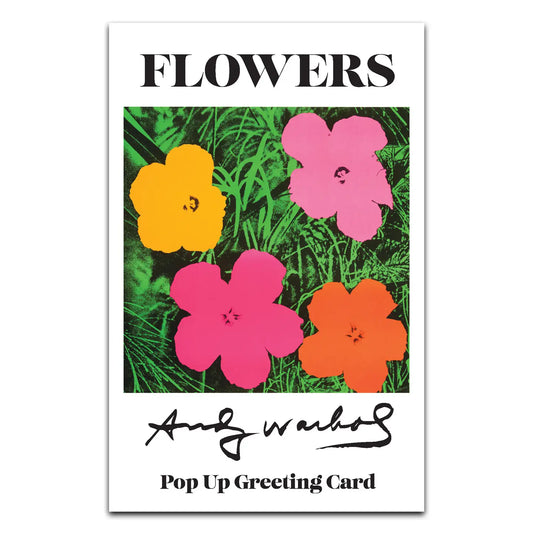 Andy Warhol Flowers Pop Up Greeting Card