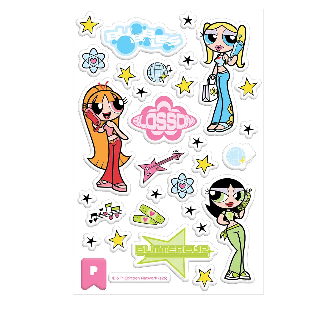 The Powerpuff Girls Chat & Sparkle Glitter Puffy