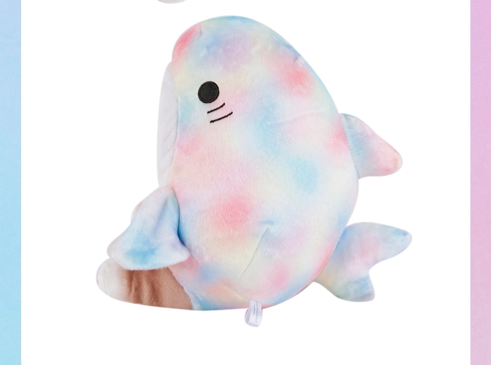 Mofusand Shark Cat Big Plush Doll - Pastel Rainbow