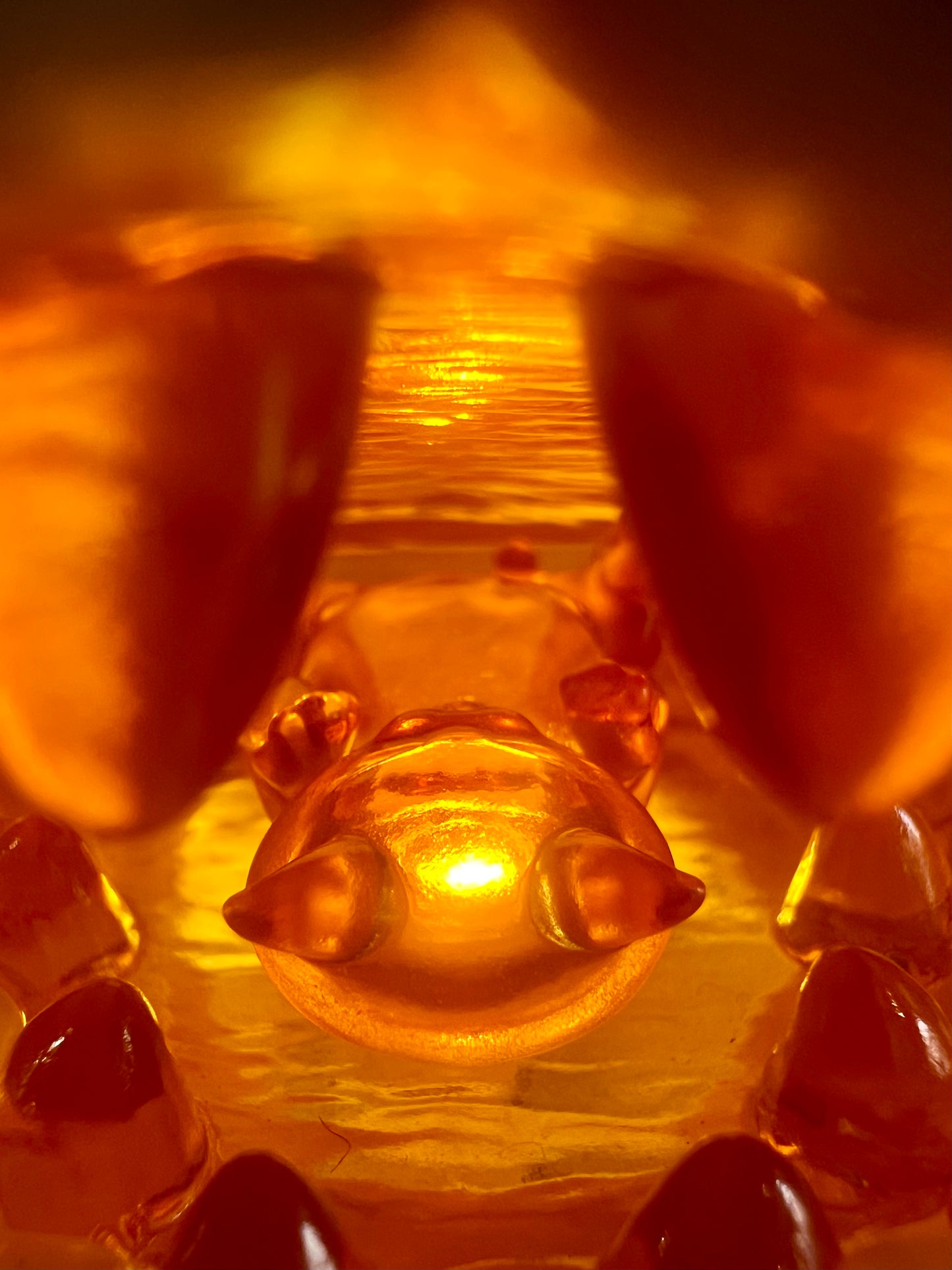 OFFART X Horiren Red Flame Hundred Cats Mini Bust Fortune White