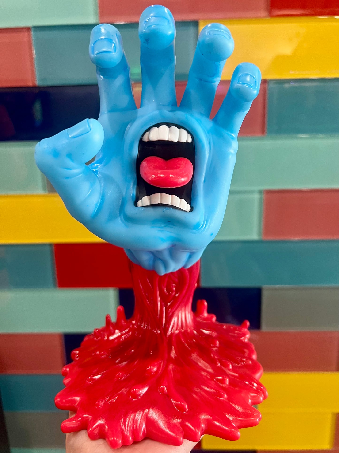 SANTA CRUZ SKATEBOARDS- 40TH ANNIVERSARY SCREAMING HAND 9 INCH GLOW-IN-THE-DARK VINYL ART FIGURE EDITION