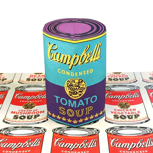 Andy Warhol Campbell's Soup Can Pop Up Greeting Card