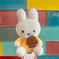 Limited Miffy Plush with Lovely Animal Keychain Bag Charm - Dog