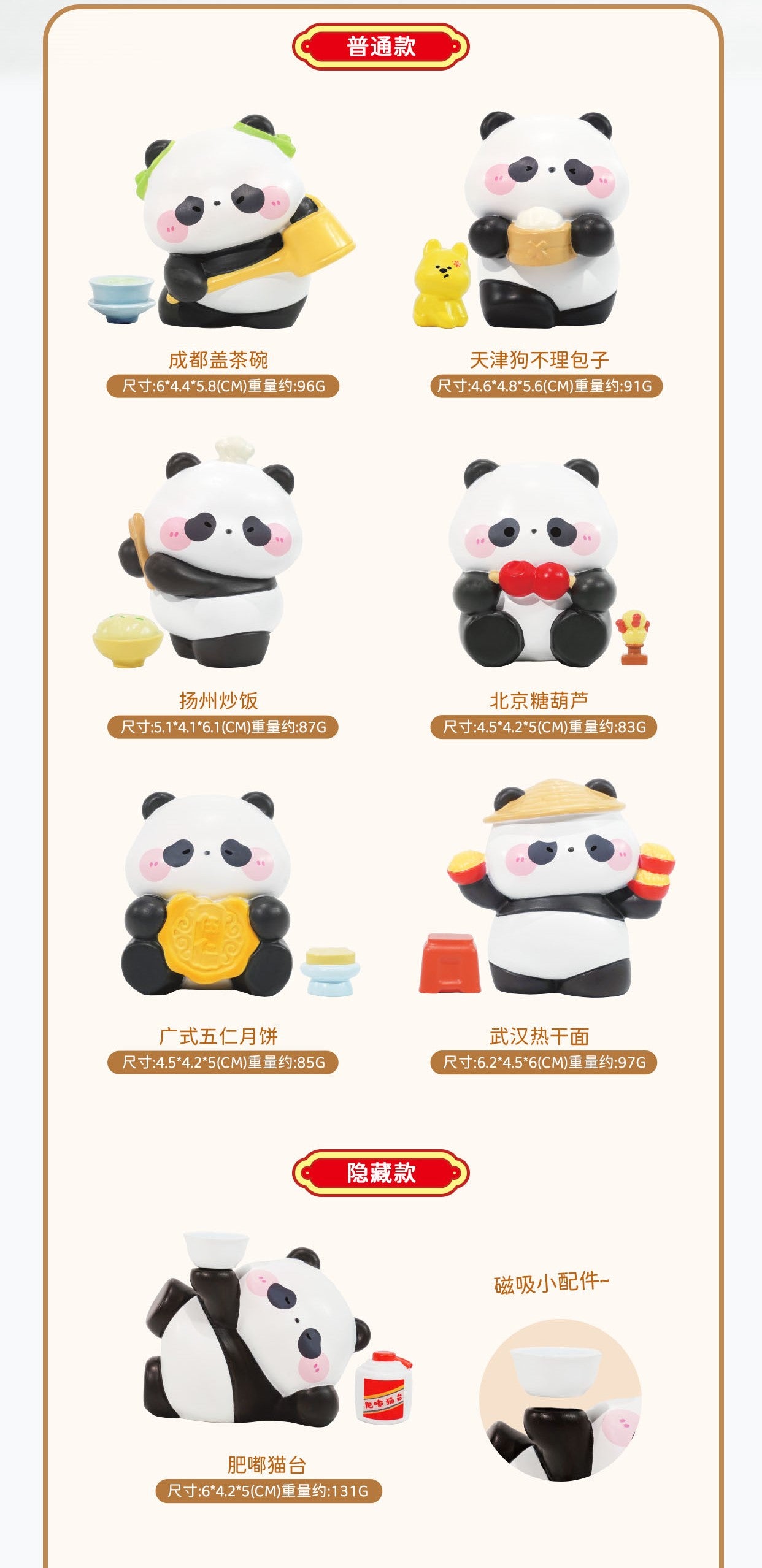Chinese Food Panda Store Blind Box