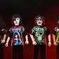 KISS X BEN COOPER COSTUME KIDS COLLECTION - THE STARCHILD, THE DEMON, THE SPACEMAN & THE CATMAN COSTUMED ACTION FIGURE BUNDLE