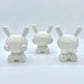 THREE WISE DUNNYS 5” PORCELAIN 3-PACK - WHITE EDITION - LIMITED EDITION OF 500