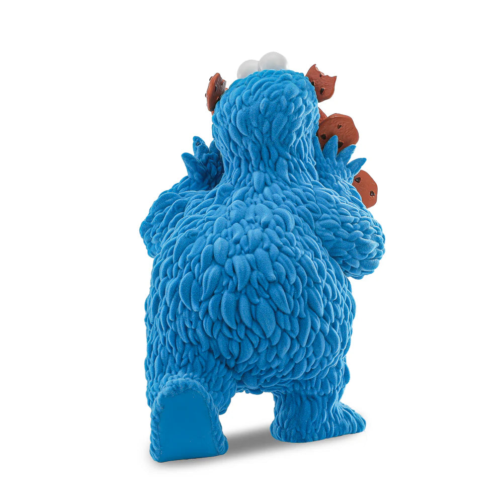 SESAME STREET- KAIJU ANATOMY COOKIE MONSTER 8 INCH FLOCKED VINYL ART FIGURE