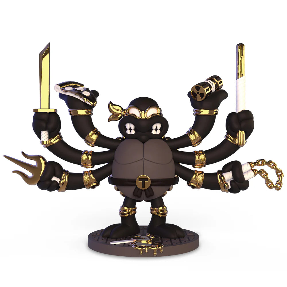 Teenage Mutant Ninja Turtles TMNT GURU Resin Art Figure by CHOGRIN - Black & Gold Edition