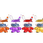 Kidrobot x Fanta 3" Resin Dunny Art Figure 4-Pack