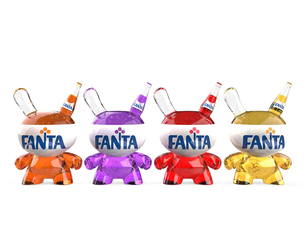 Kidrobot x Fanta 3" Resin Dunny Art Figure 4-Pack