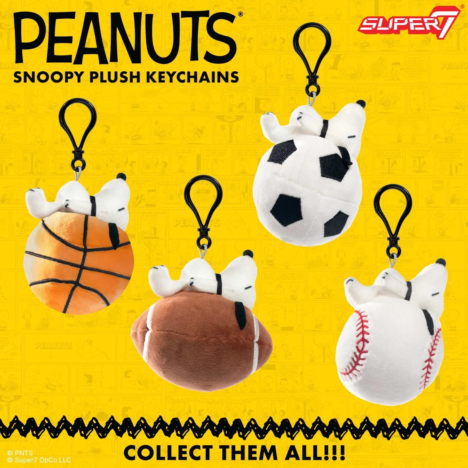 PEANUTS SUPER DUPER PLUSH KEYCHAIN BLIND BAGS WAVE 01A