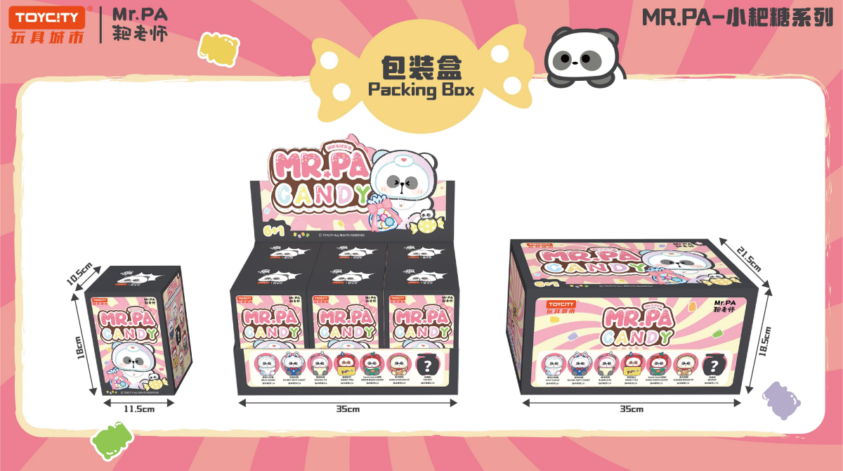 Mr. PA Candy Vinyl Plush Pendant Blind Box