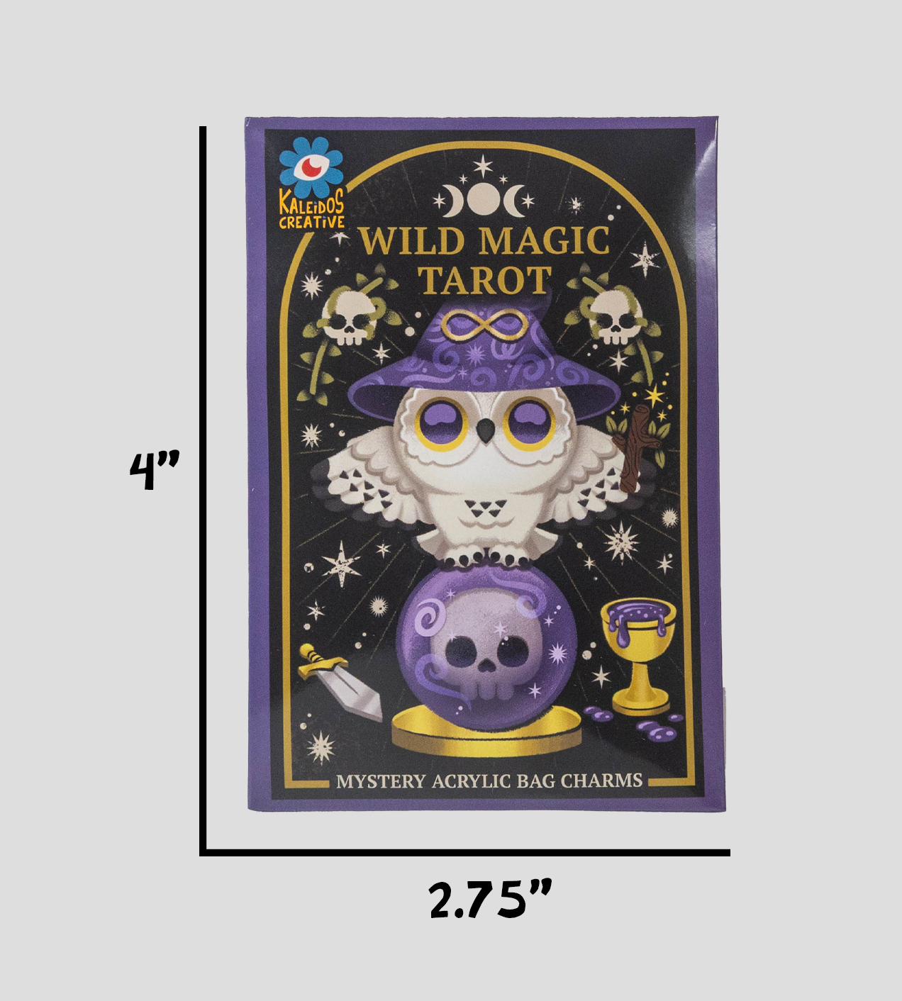 Wild Magic Tarot Mystery Envelope Acrylic Bag Charms