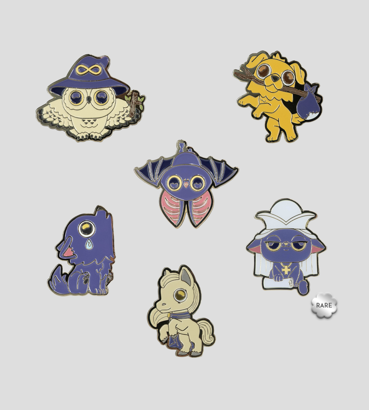 Wild Magic Tarot Mystery Envelope Enamel Pins