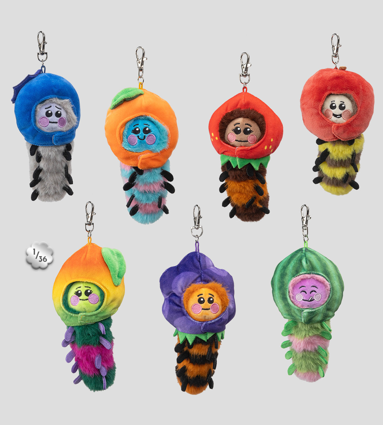 Wooly Bear and Friends Plush Keychain Blind Box