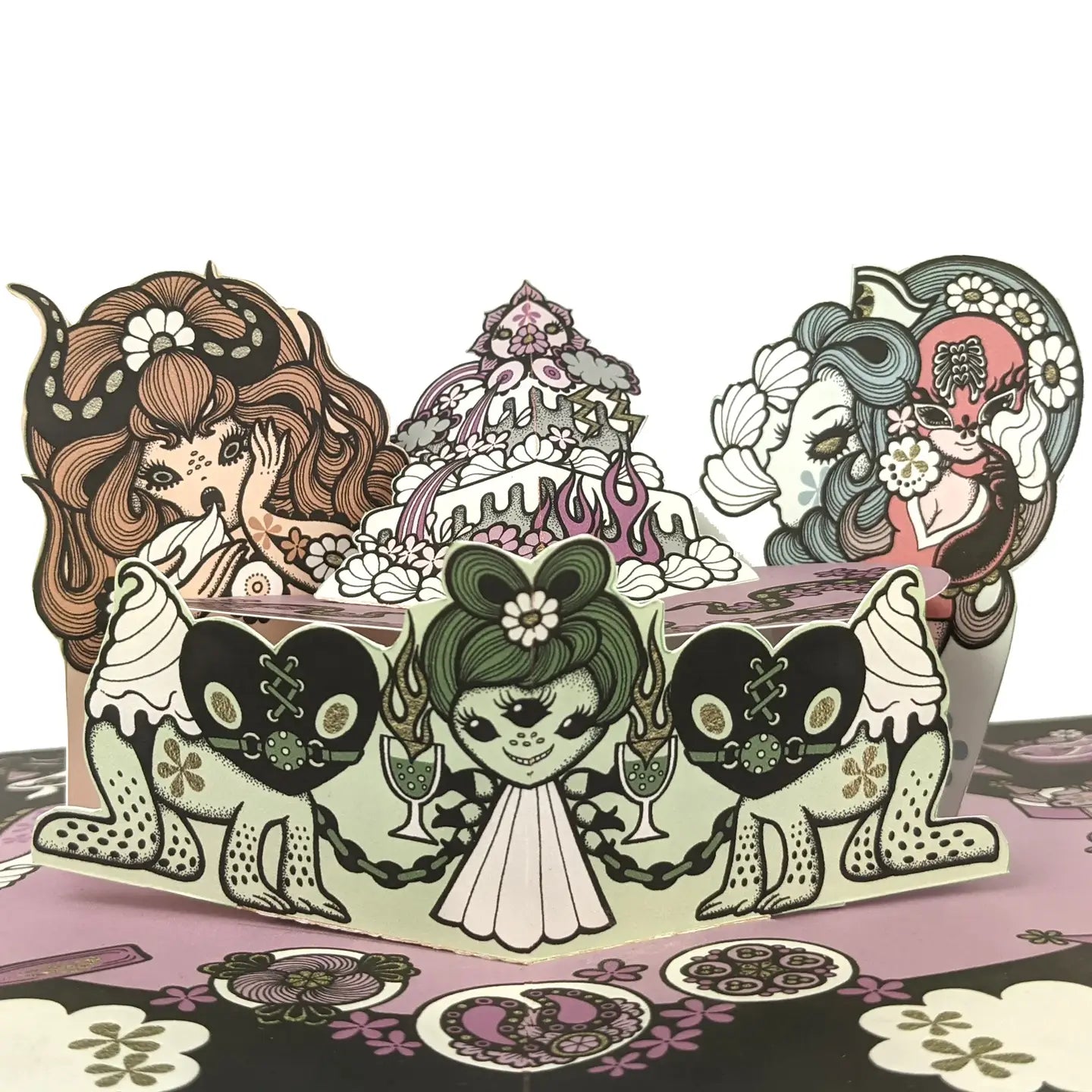 Junko Mizuno Pop Up Birthday Party Greeting Card