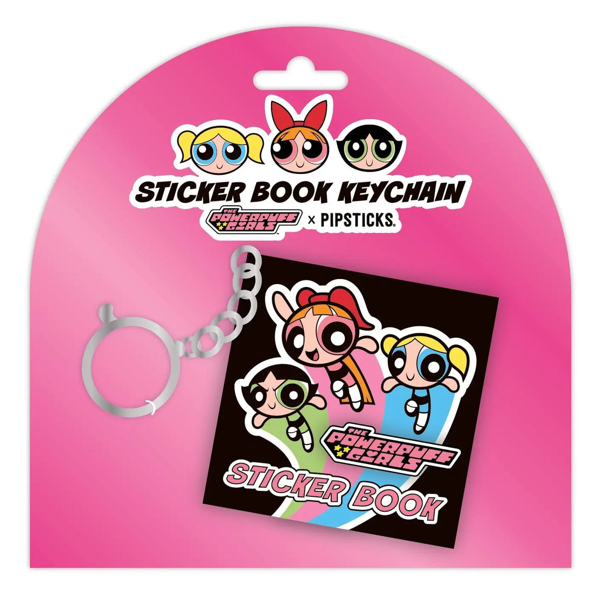 The Powerpuff Girls Mini Sticker Book Keychain