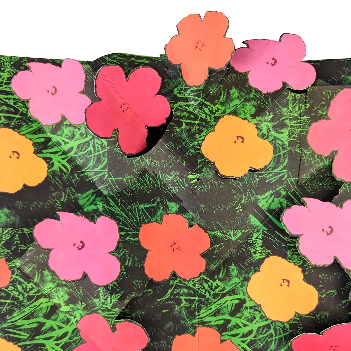 Andy Warhol Flowers Pop Up Greeting Card