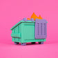 8-Bit Dumpster Fire Vinyl Figure