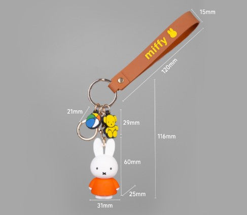 Miffy Characters Figure Key Holder - Red
