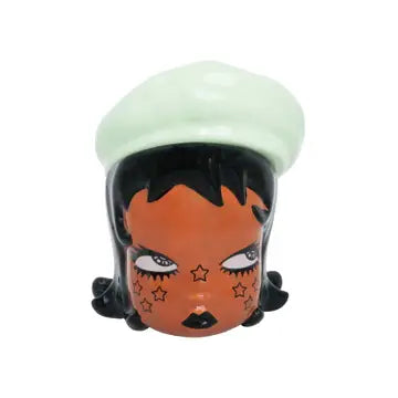 Ramona Ceramic Storage Jar - Green Beret