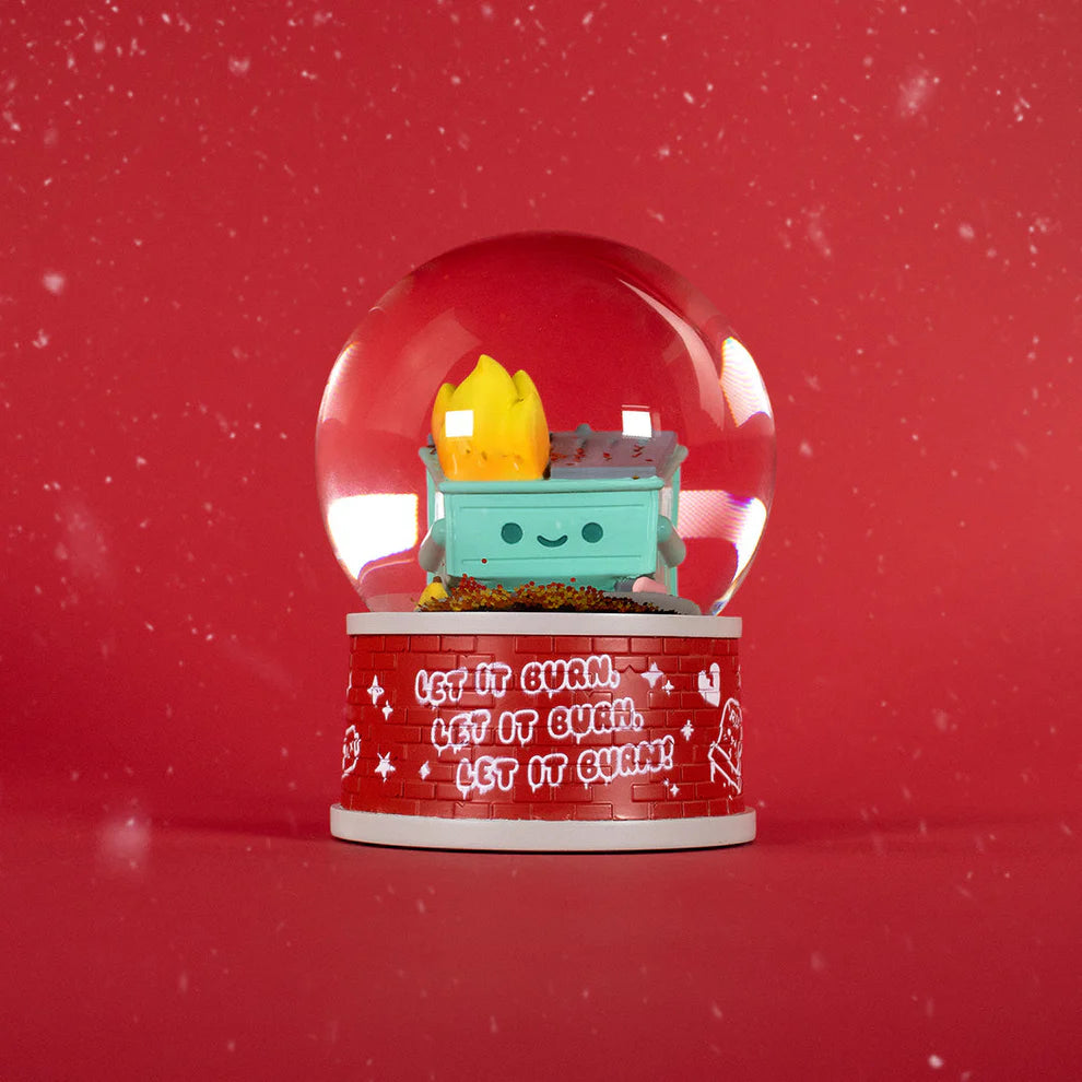 Dumpster Fire Snow Globe