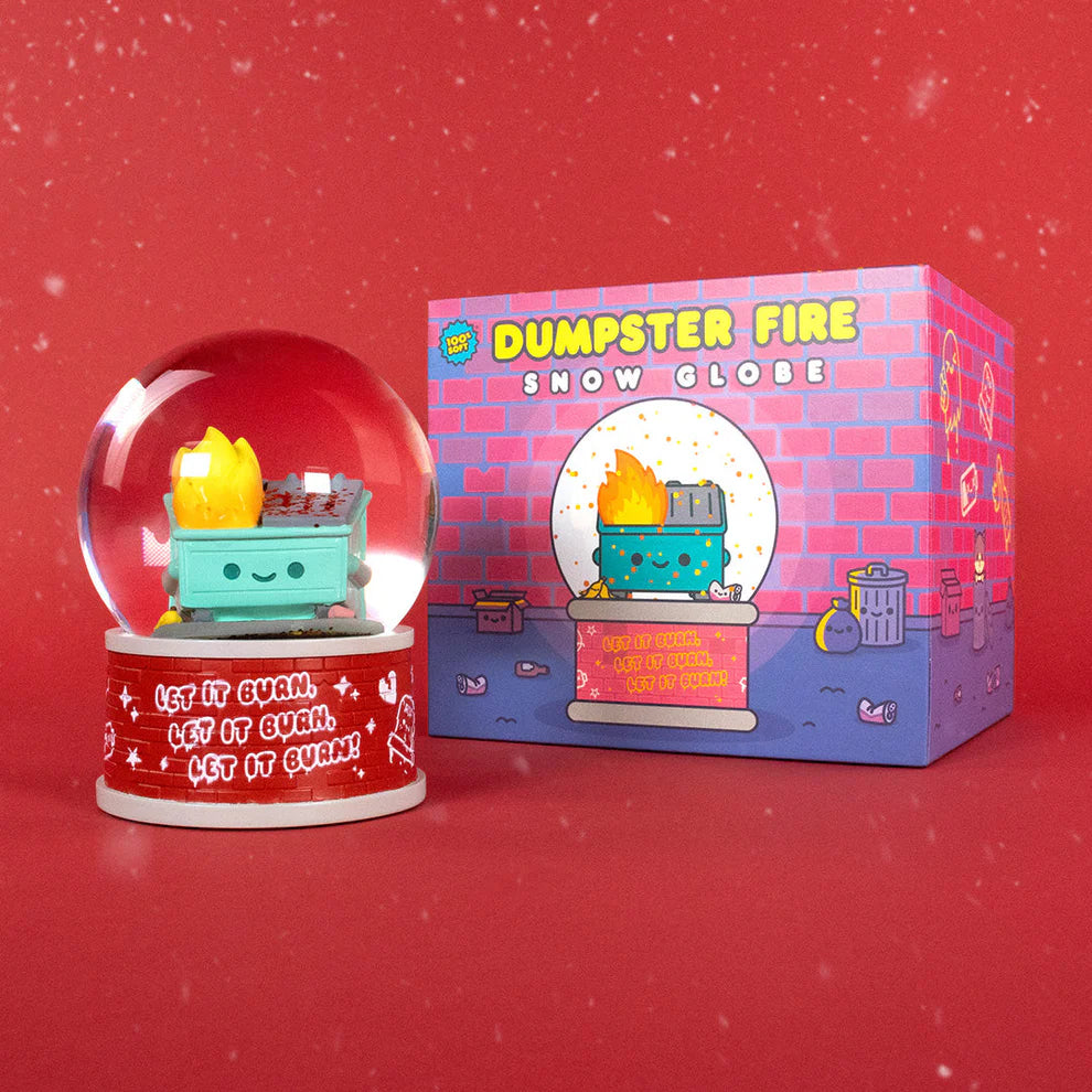 Dumpster Fire Snow Globe